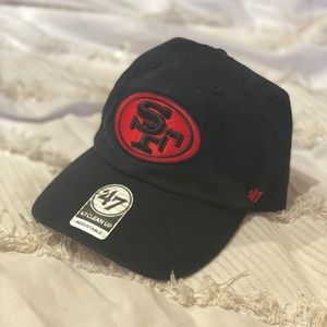 Two San Francisco 49ers Caps